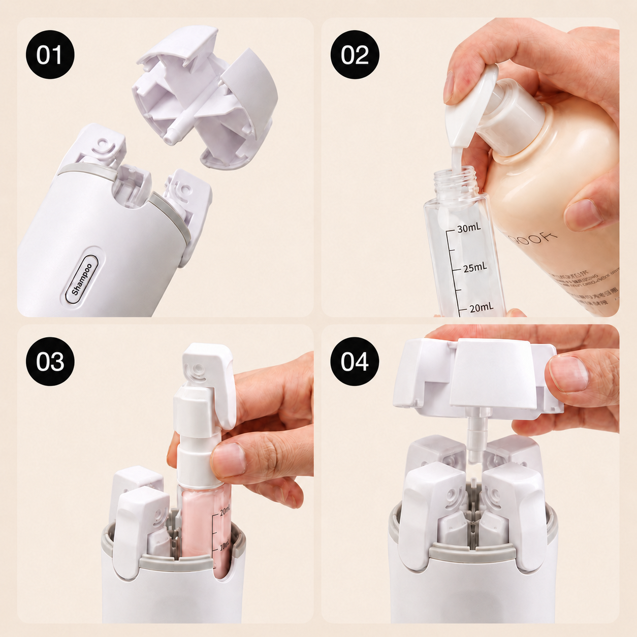 Voyage Facile™ : Le Distributeur 4-en-1